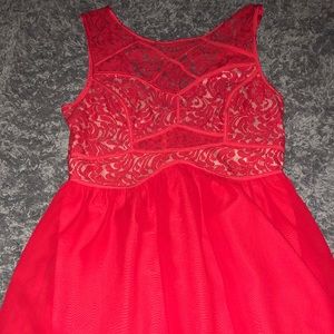 NWOT Red lace Cocktail dress